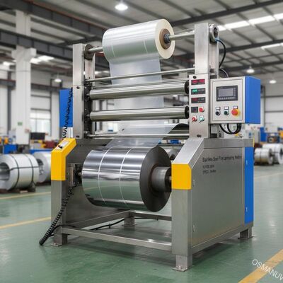 Stainless Steel Film Laminating Machine 25KW Power  30m/Min