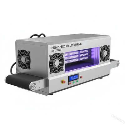 High Speed 1-10m/Min Ultraviolet LED Curing Machine With Air Cooling