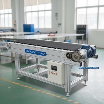 200kg Load Capacity Conveyor Belt Machine with Rubber Belt and Servo Motor