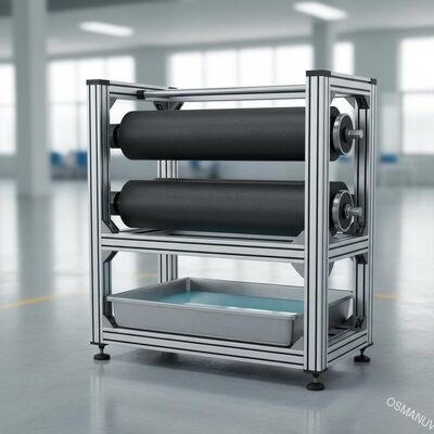 Max Coating Width 1000mm Roller Coating Equipment with and 200-400mm Roller Diameter