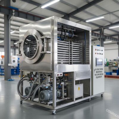 50-200C Range Microwave Vacuum Drying Equipment for Industrial Applications