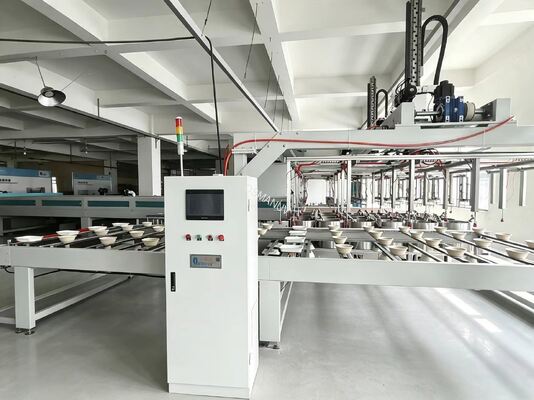 24-Station Rotary Spin Coating Line for Pulp Molding with Customizable Output up to 1,200 pcs/hr and PLC Control