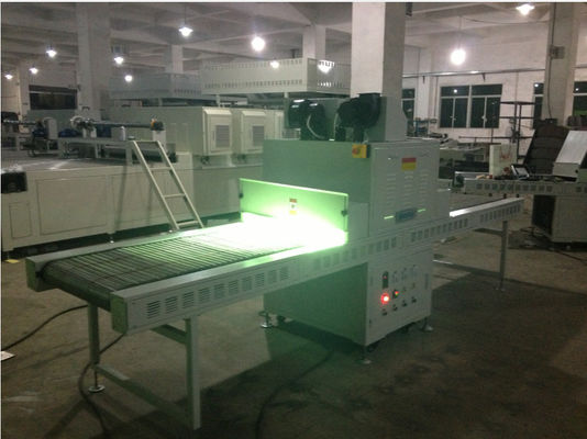 ISO9001 2.2Kw Uv Curtain Coating Machine 304 Stainless Steel Plate