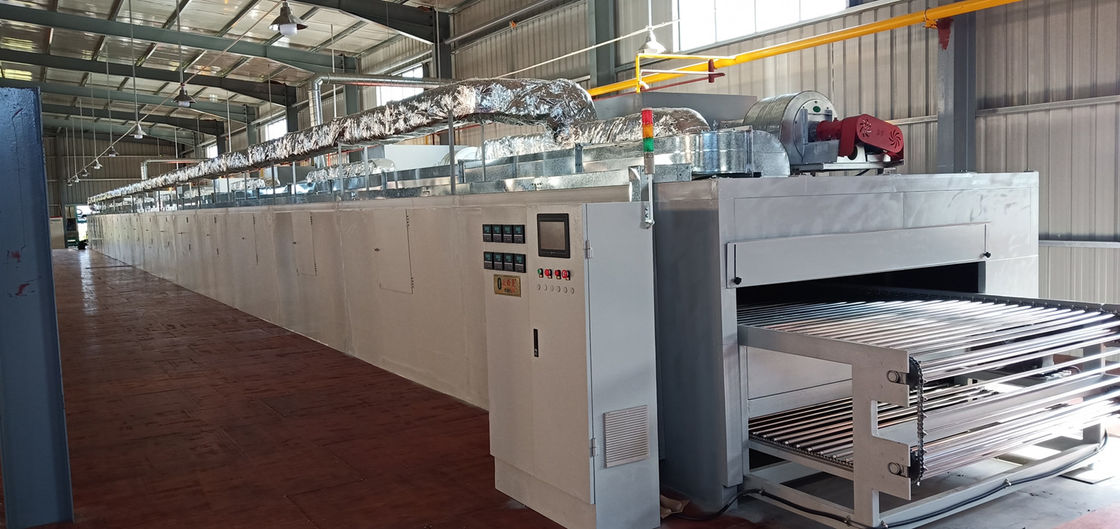 Heavy Duty 28m Natural Gas Industrial Dryer Drying Line 24kw For Pulp Molding Package