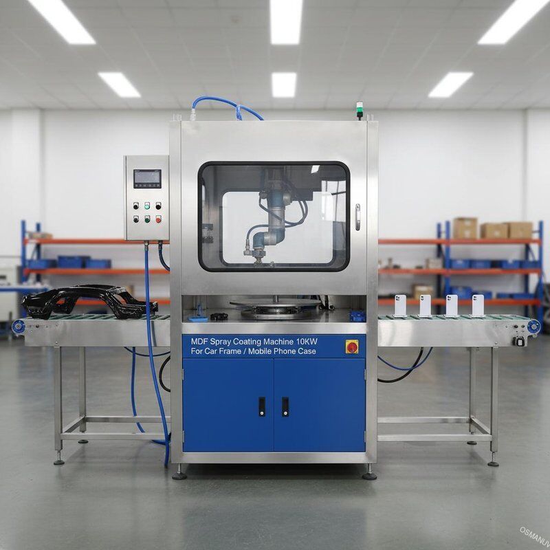 MDF Spray Coating Machine 10KW For Car Frame / Mobile Phone Case