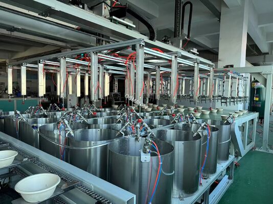 Precision 24-Station Spin Coating System for Pulp Molding with 360° Uniform Coverage, ≥90% Transfer Efficiency, and Customizable Coating Parameters