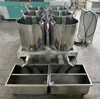 Precision 6-Position Rotary Coating System for Molded Pulp Food Packaging - Uniform Film Thickness Control