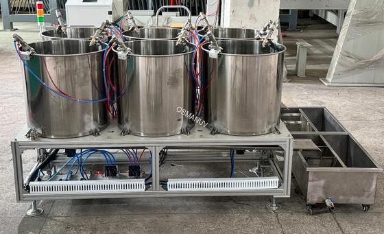Bowl Lid Food Packaging Tray Coating For Water Hot Oil Proof Six Station Spin Coating Machine For Bamboo Paper Sugar Cane