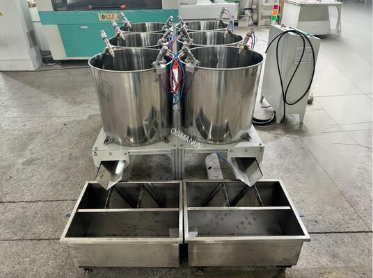 Standard Six‑Station Rotary Spin Coating Line for Molded Pulp Internal Barrier Coating
