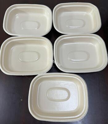 Fiber Bowl Tray Coating For High Temperature Water Hot Oil Proof Six Station Spin Coating Machine For Bamboo Paper Sugar Cane