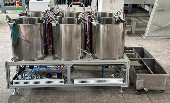 Standard Six‑Station Rotary Spin Coating Line for Molded Pulp Internal Barrier Coating