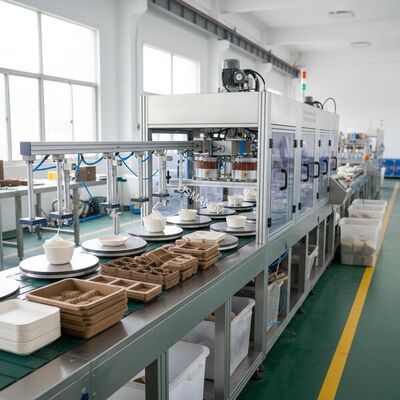 Pulp Molding Coating Machine Automatic Spin Coating Line Ideal for Coating Molded Fiber Products Tableware Trays and Packaging Items