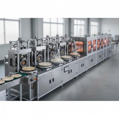 12-Station Spin Coating Line for Bagasse Tableware with Integrated Coating and Drying Production System