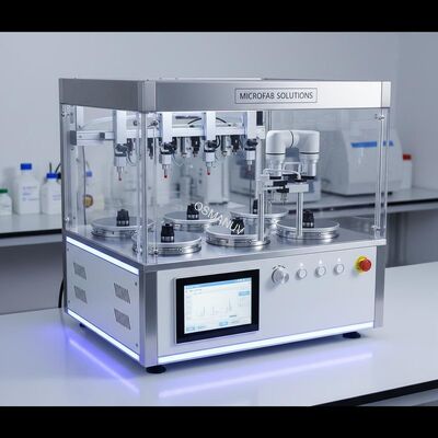 High-Precision 12-Station Automatic Spin Coater for Customizable Semiconductor & Perovskite Film Deposition