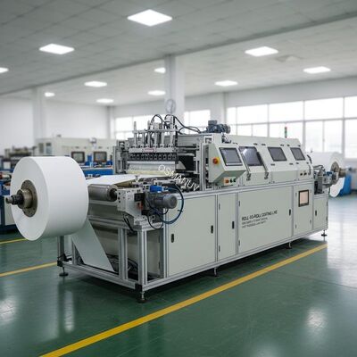 Roll-to-Roll Continuous Doctor Blade Coating Line with Customizable Web Width Tension Control and High Thickness Uniformity