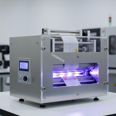 Self-adhesive label surface printing UV ink or varnish UV violet light irradiation curing machine