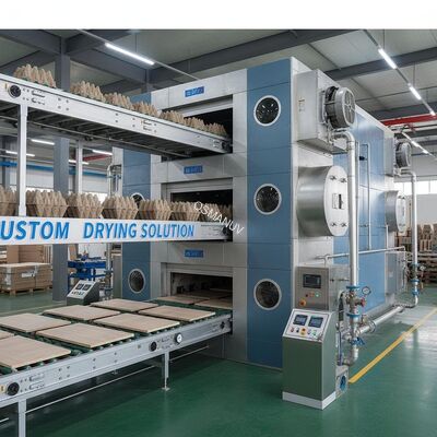 Customized Double-Layer Natural Gas Drying Production Line for Furniture Panels and Pulp Molding