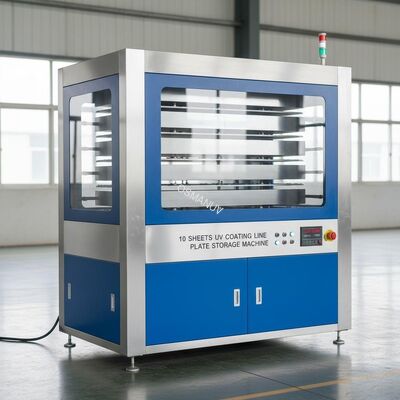 10 Sheets Uv Coating Line Plate Storage Machine 50HZ 2m/Min Speed