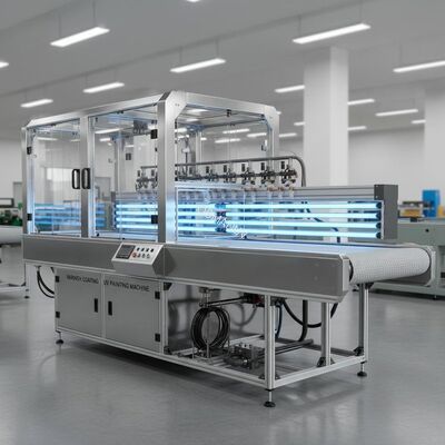 Varnish Coating Uv Painting Machine 2.5m PVC Conveyor