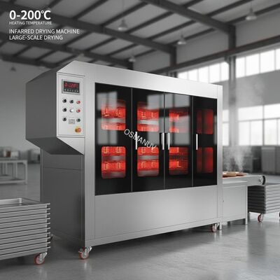 0-200C Heating Temperature Infrared Drying Machine for Large-Scale Drying