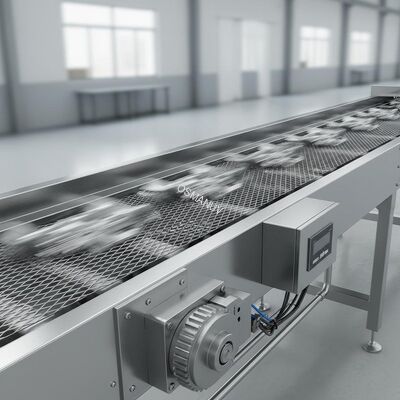 Stainless Steel Conveyor Belt Machine for Transport Functioning with High Speed