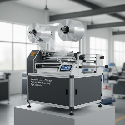 Conveying Speed 1-20m/min Automatic Film Rewinding Type Automatic
