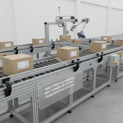 High Speed Automated Belt Conveyor System For Transportations Of Goods