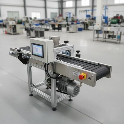 Servo Motor Driven Conveyor Belt Machine With PLC Control Capacity 50kg/H