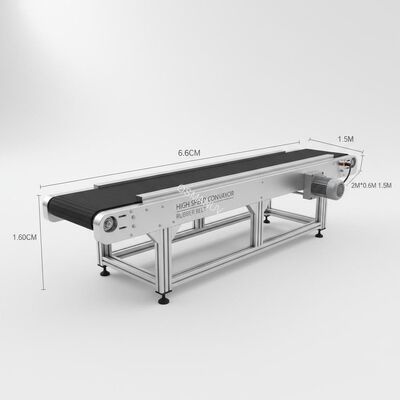 High Speed Conveyor Belt Machine 2m*0.6m*1.5m with Rubber Belt