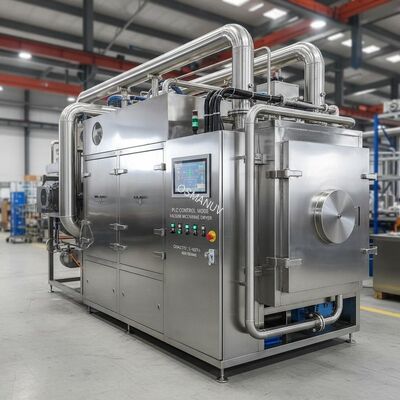 PLC Control Mode Vacuum Microwave Dryer for 1-10T/h Capacity in High Demand
