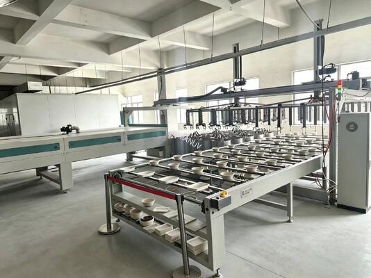 24-Station Rotary Spin Coating Line for Pulp Molding with Customizable Output up to 1,200 pcs/hr and PLC Control