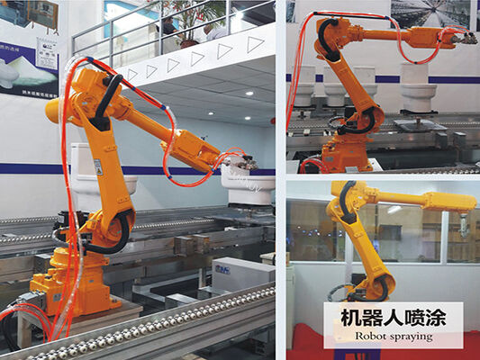 Automatic Robotic Spray Painting System Orange ISO9001 380V 50HZ