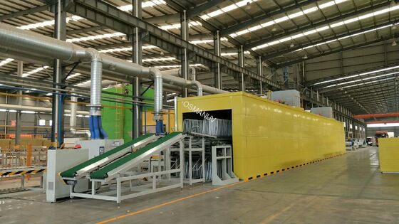 ISO9001 Certified Natural Gas Heating UV Floor Coating Machine 0.1 - 1m/min