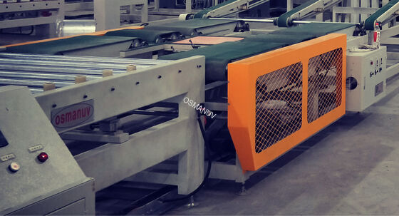 90deg Rotating Automatic UV Coating Machine For Cement Fiberboard