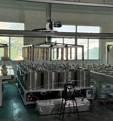 24-Station Spin Coating Line for Pulp Molded Waterproofing: High-Efficiency Drying System for Bagasse and Bamboo Tableware