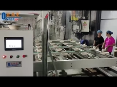 Spin coating line for tableware